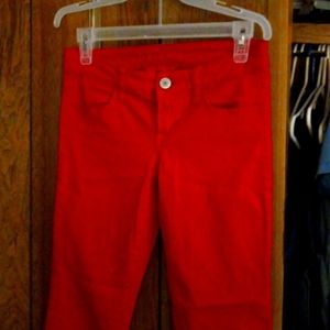 American Eagle Red Skinny Stretch Jeans